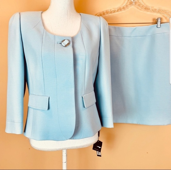 Tahari Jackets & Blazers - Baby-blue two-piece set (blazer and skirt)